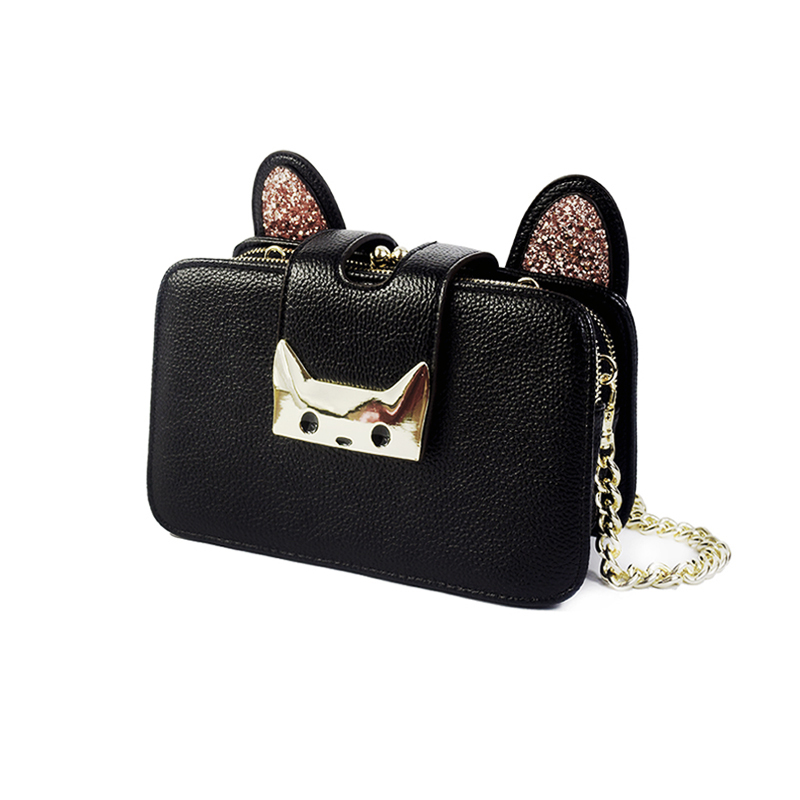 Drop shipping Wholesale OEM ODM Fashion Kitty Design Shoulder Bags for Ladies