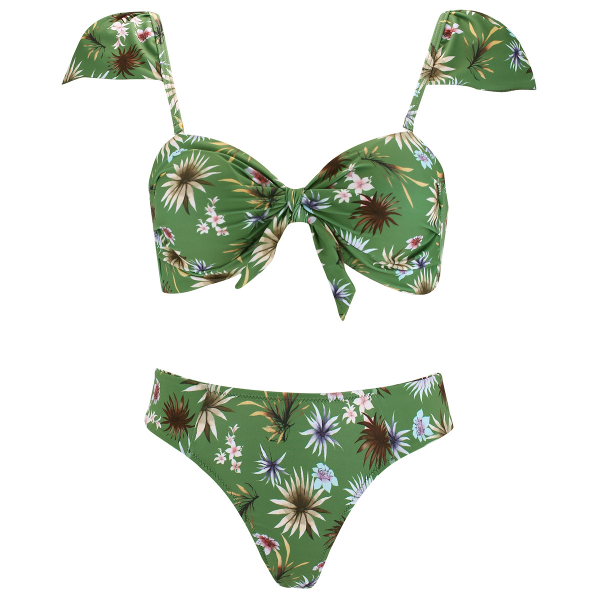 green womens bikini sets