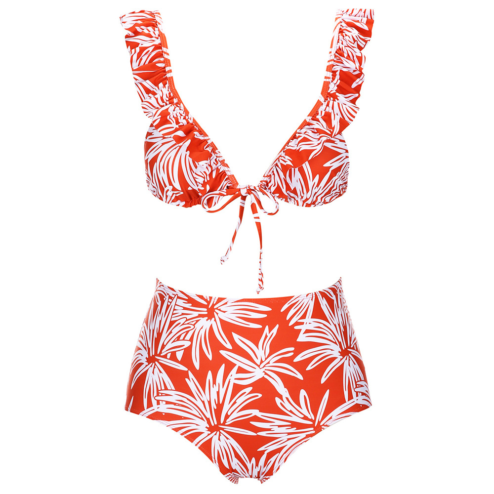 crop top high waisted bikini