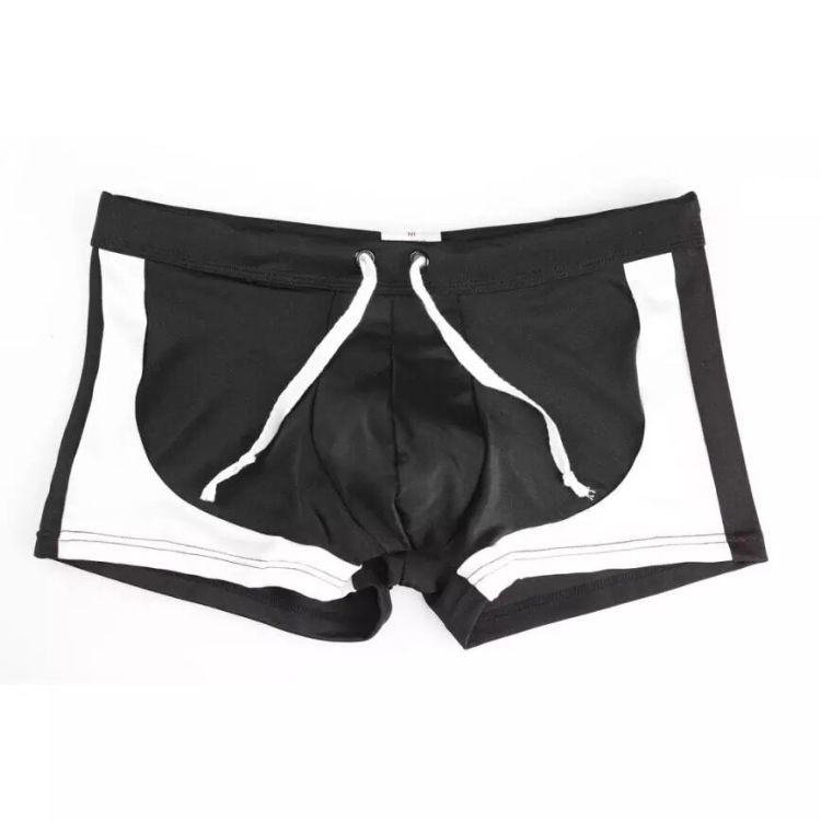 mens stretch short  swim trunks