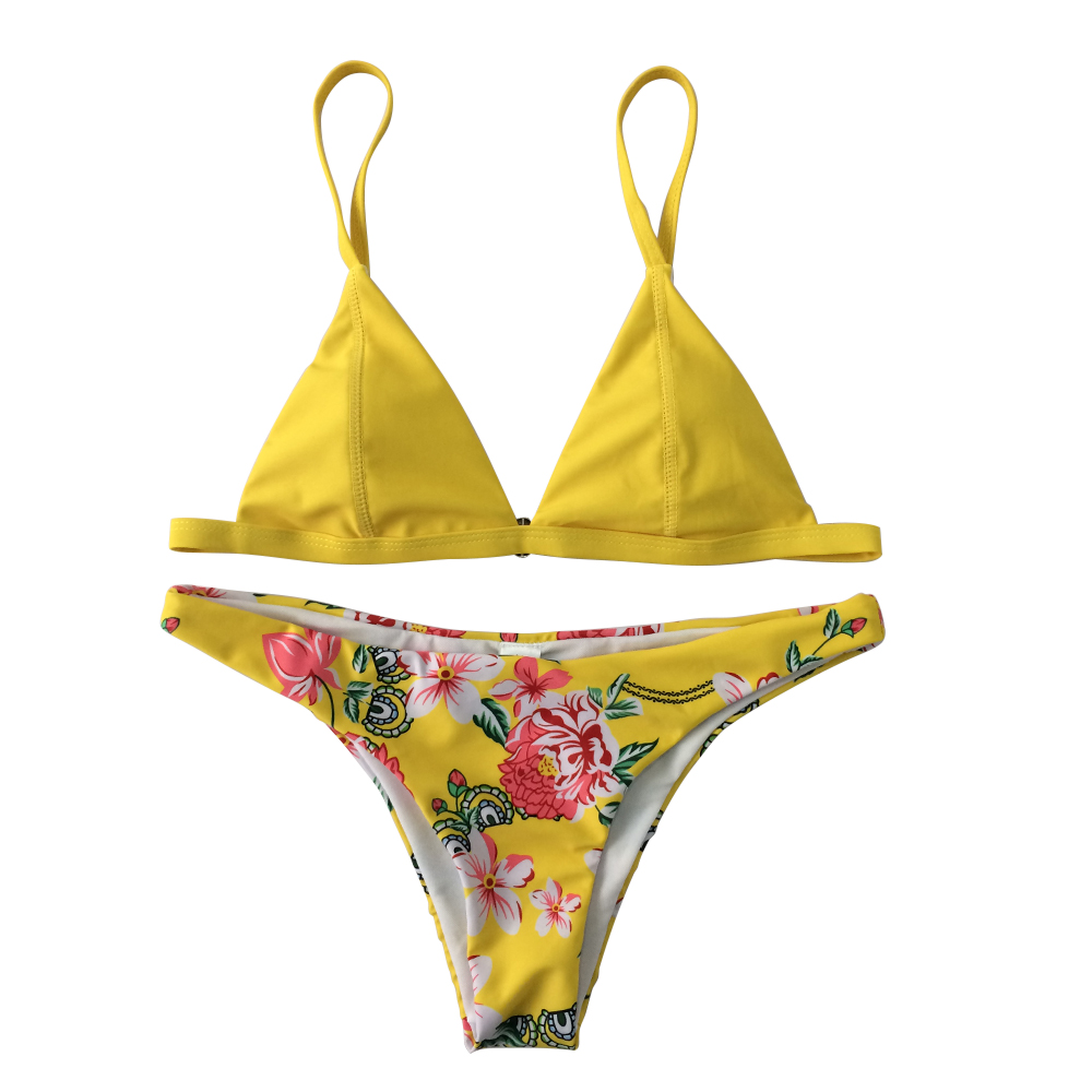 OEM Wholesale yellow triangle bathing suits bikini bottoms