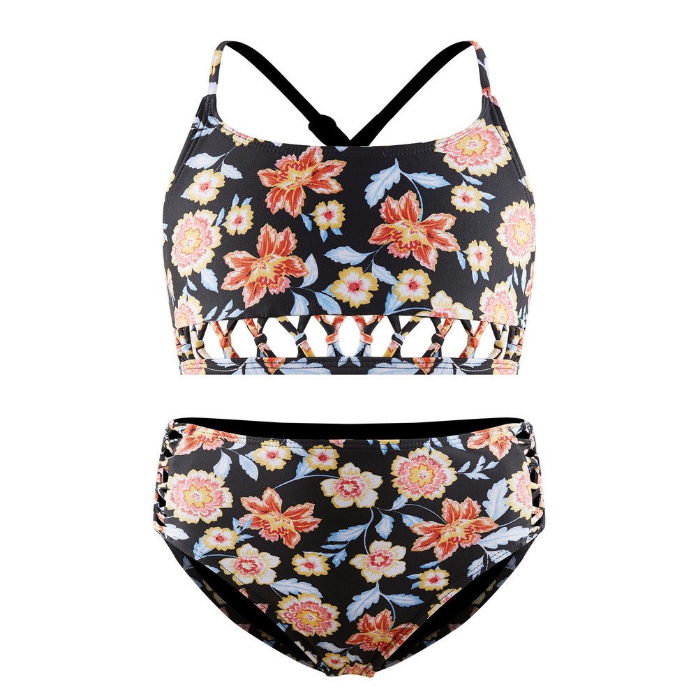 Newest arrival stock  UPF 50+ girl bikini swimsuit swimwear manufacture or wholesale 