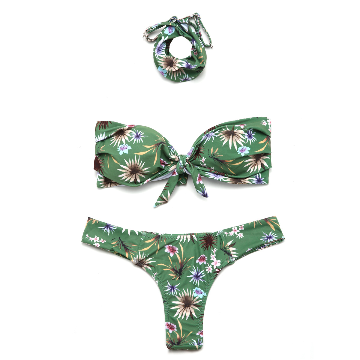 green womens bikini sets