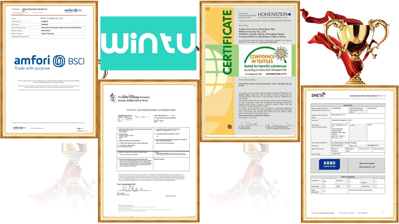 Wintu Industry Certifications